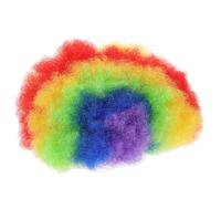 Alipis Perruques De Fête Pour Les Vacances Perruque Néon Amusante De Clown Kid Colorée Ondulée Avec Frange Années 90