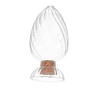 Alipis Petit Bocal De Rangement Transparent avec Couvercle Liège pour Allumettes Cure-Dents Et Petits Objets pour Maison Bureau