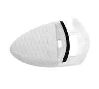 Alipis Petit Recourbe-cils Blanc en Plastique avec Coussinet de Rechange, Mini et Portable, Motif Écaille de Poisson, pour Voyage et Maison