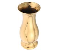 Alipis Petit Vase en Métal Inoxydable Rond, Décoration de Table Moderne | Acier Inoxydable, Structure Stable, Présentation de Fleur Polyvalente, Salon et Anniversaire