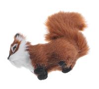 Alipis Petite Figurine Écureuil Peluche Furry Décoration Réaliste pour Sapin de Noël Ornement Cadeau Fille Animaux Forêt