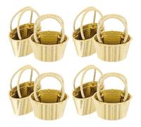 Alipis Petites Boîtes de Rangement Lot de 12 Forme Panier Fleur Style Européen en Plastique Légères et Faciles à Transporter pour Fête Shower ou Enterrement de Vie de Jeune Fille