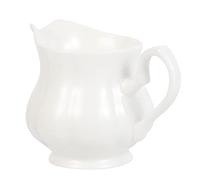 Alipis Pichet à Lait Porcelaine Blanche Petit Pot Multifonction pour Café Thé et Sauces Récipient Élégant avec Anse et Bec Verseur Adapté Maison et Cafés