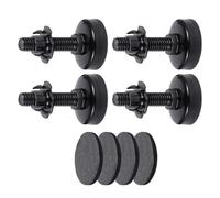 Alipis Pieds Réglables 3/8”-16 Écrou en T pour Meubles, Supportant 600 Kg, Patins Protecteurs Sol Intérieur, Adaptés pour Établis, Armoires et Tables