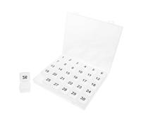 Alipis Pilulier de Voyage 30 Jours Organisateur Transparent Boîte à Portable 3X3Cm 30 Compartiments Facile à Utiliser et Pratique Voyage