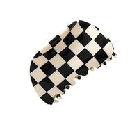 Alipis Pince à Cheveux Femme Acétate Motif Carreau Noir et Blanc Pince Crabe Moyenne Accessoire Coiffure et Pratique pour Maintien Cheveux Au Quotidien