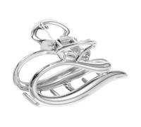 Alipis Pince à Cheveux Griffe Fine et Élégante Argenté Antidérapante pour Queue de Cheval Accessoire Mode Polyvalent pour Femmes et Filles