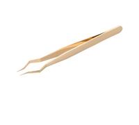 Alipis Pince à cils pour extensions de cils en touffes - Outil d'extension de en métal en forme de O, séparateur argenté pour une utilisation à domicile, en salon de beauté ou en DIY (doré)