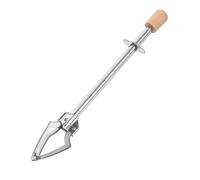 Alipis Pince Alimentaire Acier Inoxydable Forme Triangle Pince à Glace Ergonomique Antidérapante pour Service Barbecue et Buffet Polyvalent