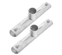 Alipis Pince de Fixation Installation Facile 2pcs en Aluminium Argenté Technologie de Prise Sécurisée pour Tête de Balai pour Solutions de Balai