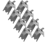 Alipis Pince d'Étagère en Acier Inoxydable 8 Pièces pour Support de Clayette de Réfrigérateur et Congélateur, Fixations Solide Adaptées aux Usages Domestiques et Professionnels