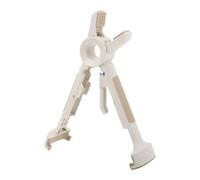 Alipis Pince Protection Antidérapante Résistante Chaleur Cuisine en Silicone Beige Réutilisable, Cuisson Vapeur Four