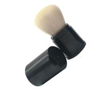 Alipis Pinceau à Blush Télescopique Portable Poils Blancs Pinceau à Poudre Dense et Fin pour Maquillage Professionnel Outil Compact pour Voyage et Usage Quotidien