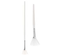 Alipis Pinceau Silicone Masque Visage Blanc, 2pcs Brosses Applicateurs Confortables en Matériau Synthétique pour Petite Zone du Visage, Outil de Beauté