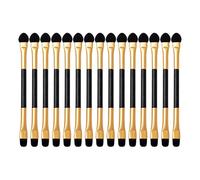 Alipis Pinceaux à Paupières Multi-usages Double Embout Ensemble de 15 Applicateurs de Fard à Paupières en Fibre et Plastique pour Femme pour Maquillage des Yeux