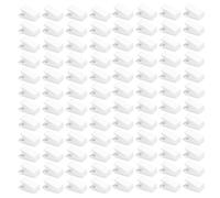 Alipis Pinces à Ressort Transparentes Autocollantes 100 Pcs, Clips Muraux Double Face Adhésifs pour Affiches et Photos, Supports Invisibles sans Clou pour Décoration Murale et