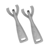 Alipis Pinces Pour Barbecue En Fonte 2 Pièces, Pince à Steak Multifonction Anti-brûlure En Acier Robuste, Accessoire Cuisson Poêle Et Grill, Pour Barbecue Et Plancha, Ustensile La Cuisine Polyvalent