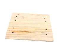 Alipis Planche à Griffer Design à Trou en Bois Naturel pour Lapin et Écureuil Coussinet pour Pattes Fonction Ponçage Pratique, pour Usage Domestique et Animalerie