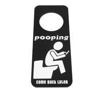 Alipis Plaque De Porte De Toilette Drôle Pour Salle De Bain Panneau Occupé Accrocher Devant Décor Maison Entreprise Bain