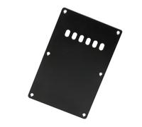 Alipis Plaque de Protection pour Guitare Électrique Noir 6 Trous en Plastique Structure Simple Installation Facile Réparation pour Guitare Électrique