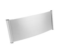 Alipis Plaque Signalétique Métallique en Alliage d'Aluminium 12X28 CM Plaque Nominative Murale Triangulaire Vierge Panneau de Porte Bureau Multifonction Étiquette Porte Solide pour