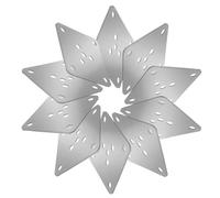 Alipis Plaques de Fixation Métalliques 10 Pcs 6x6 Cm Épaisseur 2 Mm 4 Trous pour Pieds de Canapé et Table, Supports Robustes en Métal pour Réparation Meubles, Quincaillerie Pieds de