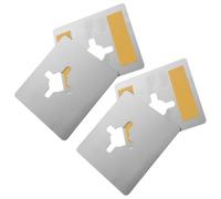 Alipis Plaques de Renfort pour Porte en Acier Inoxydable 4 Pièces Cache-Verrou pour Gâche de Porte Plaque de Recouvrement Fixation et Réparation Serrure Usage Résidentiel et