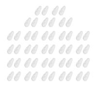 Alipis Plaquettes Nasales Antidérapantes en Silicone Souple 25 Paires pour Lunettes Coussinets de Nez Chambre à Air Accessoires de Lunettes Confortables et Solide pour Usage Quotidien