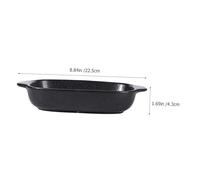 Alipis Plat à Four Céramique Double Anse pour Cuisson et Service Résistant Chaleur pour Gratins Plats Cuisinés Réunions Familiales et Cadeaux de Pendaison de Crémaillère