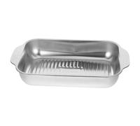 Alipis Plat Profond pour Rôtir Poisson Panier à Griller Plat de Cuisson pour Bbq et Four pour Réunions Familiales Cuisine