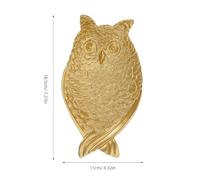 Alipis Plateau à Bijoux en Alliage de Zinc Forme Hibou Décoratif Vide-Poches pour Bagues et Accessoires Rangement Pratique pour Maison Salle de Bain ou Chambre Présent Original et