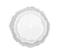 Alipis Plateau à Fruits Rond Silicone Couches Moule Époxy DIY pour Plateau de Support de Rangement Multifonction pour Fruits et Thé