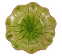 Alipis Plateau Céramique Verte pour Huile Essentielle Support Pratique et Multifonction pour Spa Salon et Maison Bol de Rangement pour Flacons et Artisanaux
