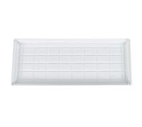Alipis Plateau de Drainage Rectangulaire Épaissi en Résine pour Pot | Design Anti-fuite avec Bouchon D’évacuation, Usage Balcon et Intérieur, Blanc