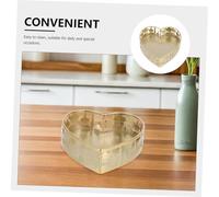 Alipis Plateau de Fruits Forme de Cœur pour Ramadan et Aïd Plateau de Service Décoratif Milieu Oriental pour Apéritifs Desserts et Fruits Centre de Table Flexible pour Salon et Table à