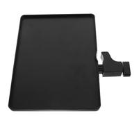 Alipis Plateau de Pupitre Noir en Plastique 22x16 Cm, Support Multifonction pour Partitions et Téléphone, Compatible Tiges de 1 à 3,5cm, pour Performances Musicales