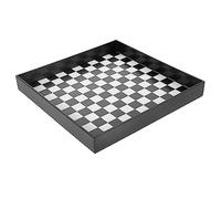 Alipis Plateau De Rangement à Motif Échiquier Et Similicuir Organisateur De Parfum Et Maquillage Pour Bureau Et Coiffeuse Pratique Pour Espace Rangé