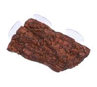Alipis Plateforme de Repos pour Tortues avec Ventouses, Décor Écorce Antidérapant en Résine, Aire de Jeux Multifonctionnelle pour Aquarium et Terrarium, Accessoire Tortue Terrestre