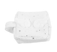 Alipis Pochette de Rangement pour Serviettes Hygiéniques Femme, Compacte et Étanche, en Tissu Blanc Compartiments Multiples, Poignée Pratique pour Voyage et Déplacements