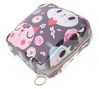 Alipis Pochette Menstruelle Portable pour Femmes et Filles, Motif Cartoon, Design Zippé en Polyester, Multi-usage pour Voyage et Usage Intérieur