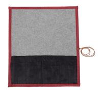 Alipis Pochette Rouleau Toile et Bambou pour Pinceaux de Calligraphie Étui Protecteur pour Stylo et Pinceaux Organiseur Portable pour Artistes et Dessinateurs