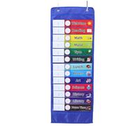 Alipis Pochette Suspendue Calendrier Oxford Transparent Bleu Organiseur Mural Pratique pour Planning Quotidien et Gestion Emploi Du Temps