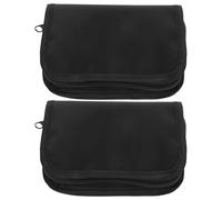 Alipis Pochettes de Rangement pour Diabète avec Compartiments Multiples et Poche Intérieure Lot de 2 en Polyester Noir Antichoc, pour Voyage et Déplacements Quotidiens