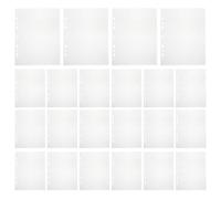 Alipis Pochettes Transparentes pour Classeur A5 à 7 Trous 80 Feuilles Simples Recharges pour Album Photo et Organisation de Documents Scolaires et Bureau Feuilles de Stockage Photos