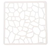 Alipis Pochoir Géométrique Réutilisable en Plastique Solide Format Moyen Motifs Irréguliers pour Décoration Murale Carrelage et Projets Artistiques pour Peinture Béton et Loisirs