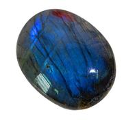 Alipis Poignée en Pierre de Lune en Cristal Bleu Décorative pour Bureau | Ornement de Table, Pierre Lisse et Confortable, Présent pour Famille et Amis, Finition Brillante