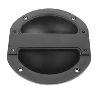 Alipis Poignée Encastrée pour Haut-Parleur de Scène 162X185 MM en Plastique Noir Poignée de Porte Ronde Robuste Accessoire de Remplacement pour Enceintes Audio Installation Facile et