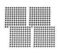 Alipis Points de Suivi Réfléchissants pour Scanner 3D Argentés en Film Réfléchissant, Haute Précision, 200 Points Autocollants pour Conception Industrielle et Recherche Médicale