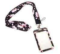 Alipis Porte-badge Porte-carte Bus avec Fenêtre Transparente et Boucle Détachable Protège Carte Identité Étudiant Léger et Portable