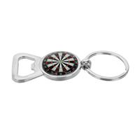 Alipis Porte-clés Créatif en Acier Inoxydable Ouvre-bouteille Intégré, Design Fléchettes Cible, Résistant la Déformation, pour Fêtes et Paquet de Voiture